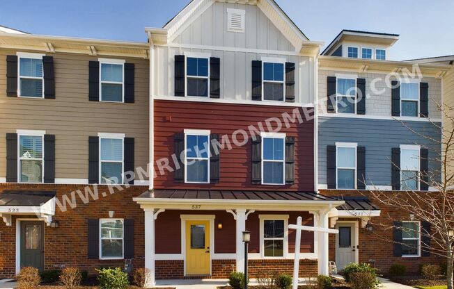 Huge 4 Bedroom 3.5 Bath Townhome in Midlothian October 11th!