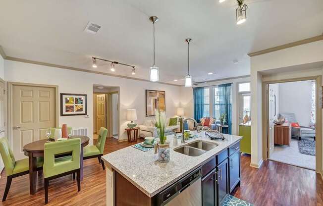 Bright Kitchen at Mansfield on the Green, Milwaukie, TX, Texas