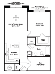 1 bed, 1 bath, 748 sqft, $2,329