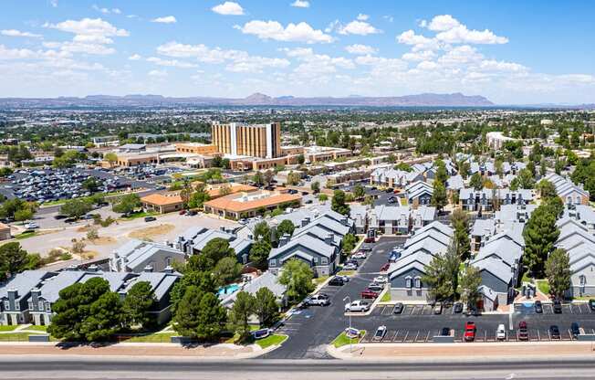 Aerial View of Park Place Apartments in Las Cruces New Mexico