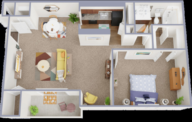 1 bed, 1 bath, 788 sqft, $1,139