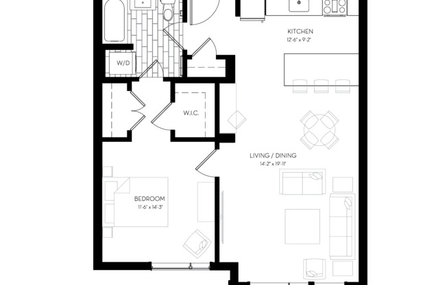 1 bed, 1 bath, 770 sqft, $3,350
