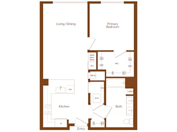 1 bed, 1 bath, 816 sqft, $2,437