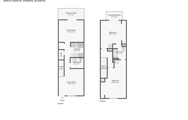 2 beds, 1.5 baths, 1,020 sqft, $1,393