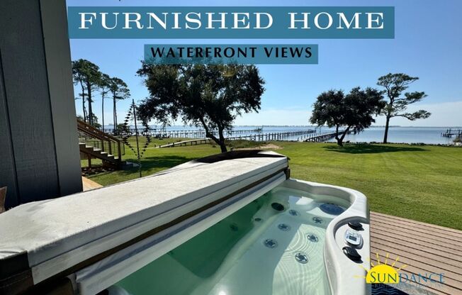 High-End Furnished Waterfront 3-Bedroom in Navarre!