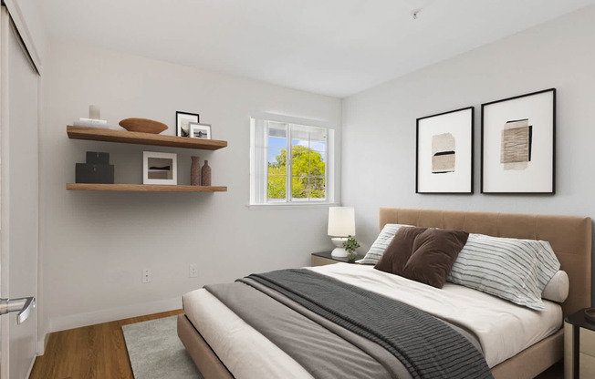 Bedroom with Hard Surface Flooring