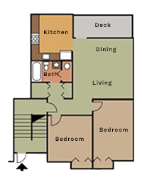 2 beds, 1 bath, 950 sqft, $1,950