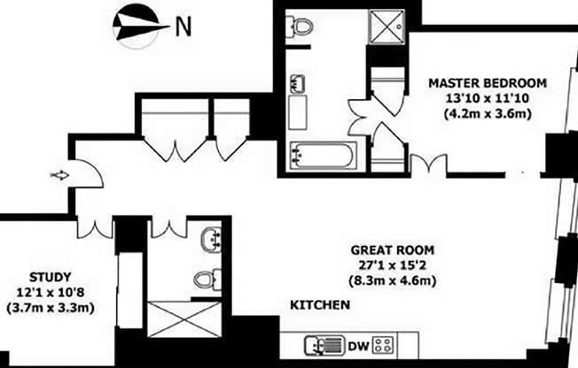 2 beds, 2 baths, 1,204 sqft, $6,600, Unit 1714