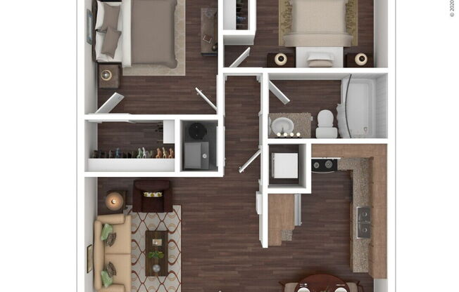 2 beds, 1 bath, 682 sqft, $1,577