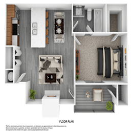 1 bed, 1 bath, 600 sqft, $1,156