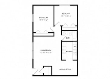 2 beds, 1 bath, 858 sqft, $1,580