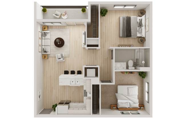 2 beds, 1 bath, 954 sqft, $2,250, Unit 04214