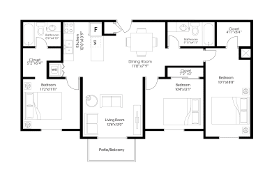 3 beds, 2 baths, 1,200 sqft, $1,535