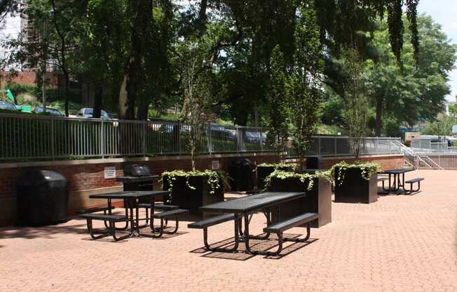 Resident Terrace for Social and BBQat Calvert House Apartments, Washington, 20008