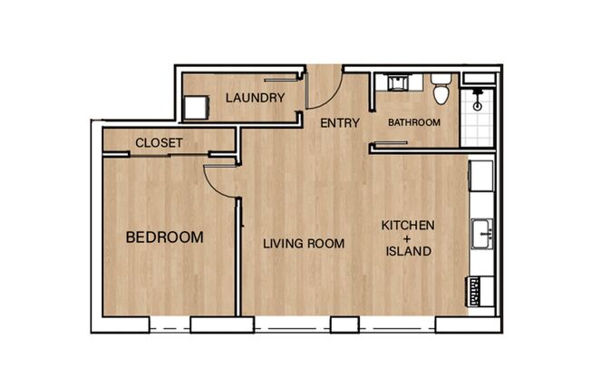 1 bed, 1 bath, 730 sqft, $1,875, Unit 2219-231
