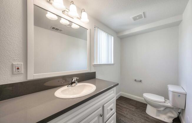 Bathroom with Framed Mirror.jpg