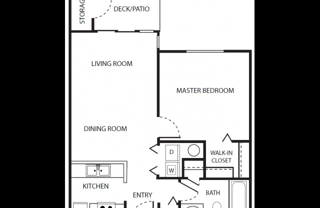 1 bed, 1 bath, 656 sqft, $1,655