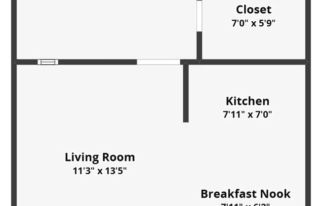 1 bed, 1 bath, $1,300, Unit # 5