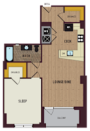 1 bed, 1 bath, 825 sqft, $2,400