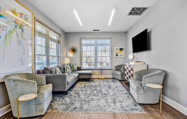 Reserve at Providence Charlotte NC photo of living room with hardwood flooring