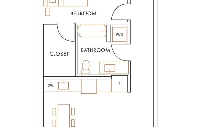 1 bed, 1 bath, 807 sqft, $2,300, Unit 202