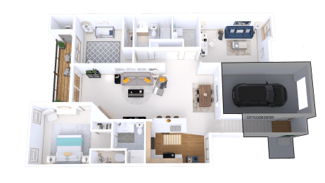 2 beds, 2 baths, 1,565 sqft, $2,265