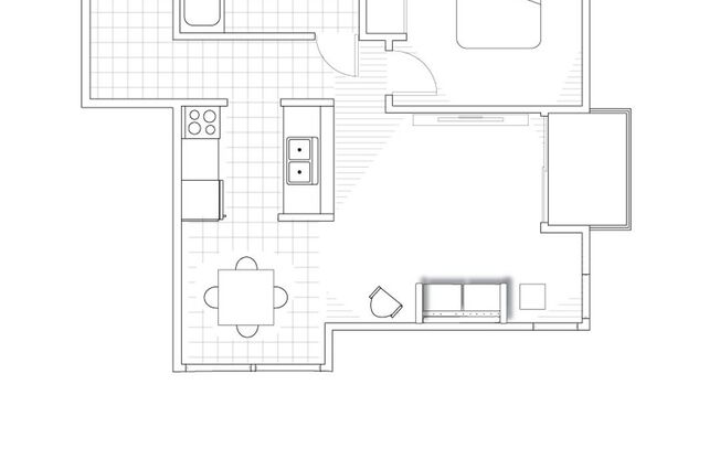 1 bed, 1 bath, 550 sqft, $2,350, Unit 104
