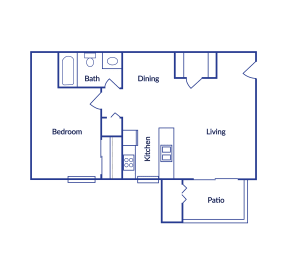 1 bed, 1 bath, 725 sqft, $1,118