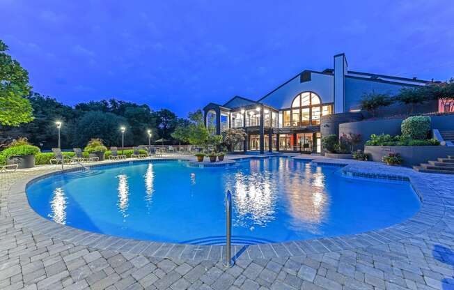 Twilight Pool at Stewarts Ferry, Nashville, Tennessee