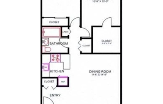 2 beds, 1 bath, 1,050 sqft, $2,800, Unit 74-6