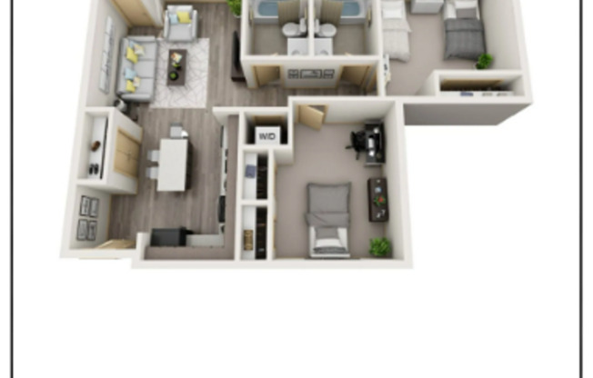 2 beds, 2 baths, 894 sqft, $1,672, Unit 313
