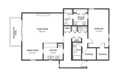 1 bed, 2 baths, 1,510 sqft, $1,340