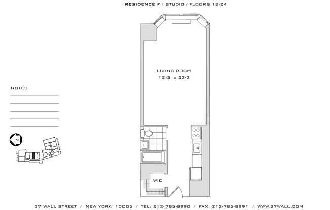 Studio, 1 bath, $3,325, Unit 23F