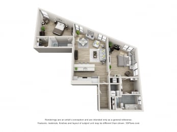 2 beds, 2 baths, 1,548 sqft, $2,525