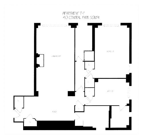 2 beds, 2 baths, 1,242 sqft, $7,200, Unit 7F
