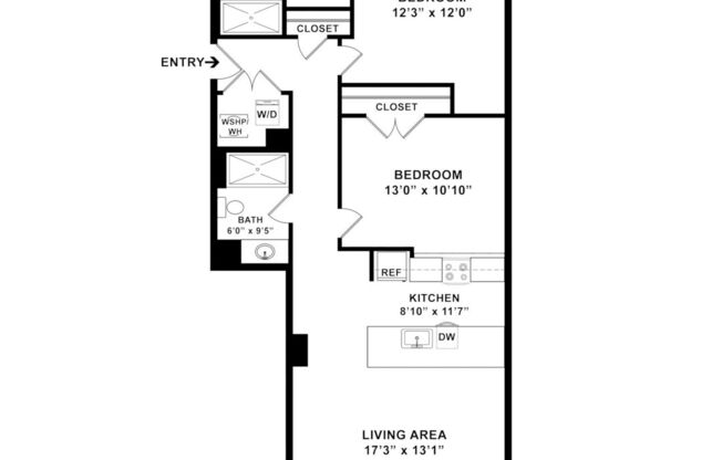 2 beds, 2 baths, 1,008 sqft, $2,150