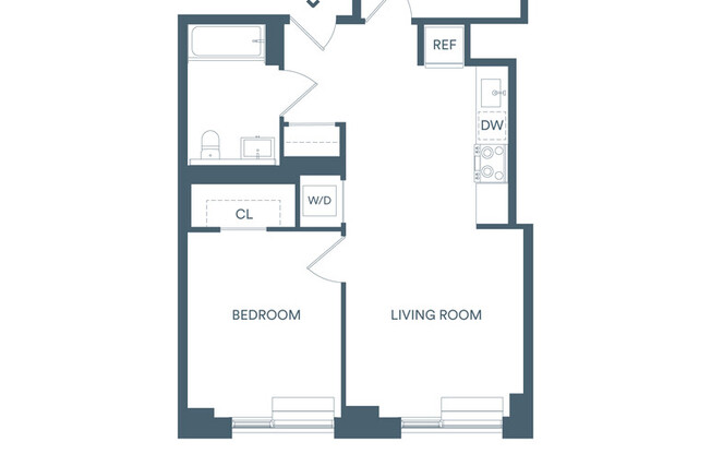 1 bed, 1 bath, $3,180, Unit 603N