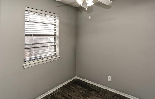 Eat-in dining room with ceiling fan at Terrace Garden Townhomes
