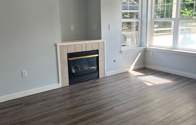 Vaulted Ceilings, Fireplace, LVP Flooring, TOP FLOOR! 2 Bedrooms, 2 Baths & Parking…