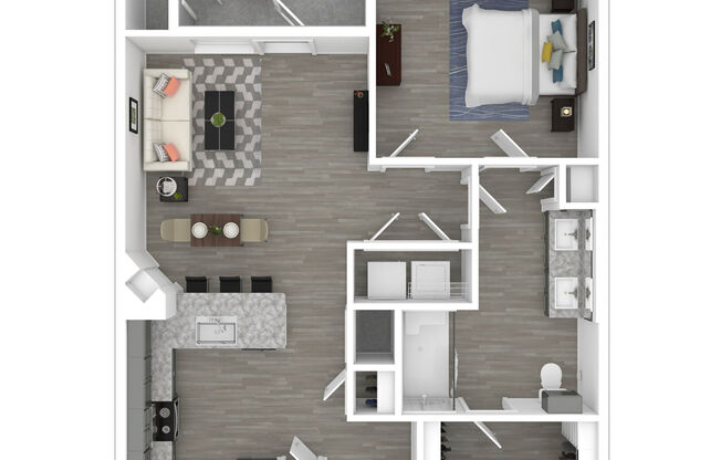 1 bed, 1 bath, 751 sqft, $1,018