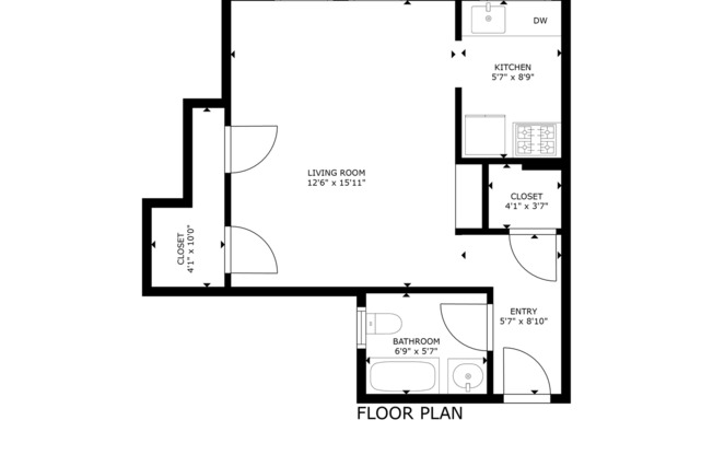 Studio, 1 bath, 373 sqft, $1,600, Unit 328