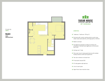 1 bed, 1 bath, 735 sqft, $1,650