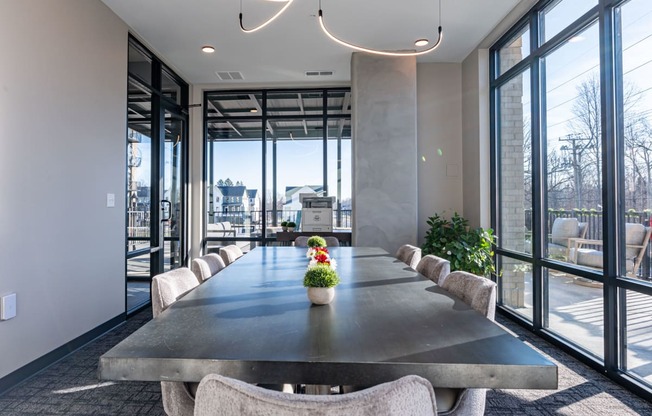 Conference Room in Clubhouse for Work From Home and Coworking Space