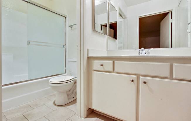 Bathroom with Shower and Tub Combo