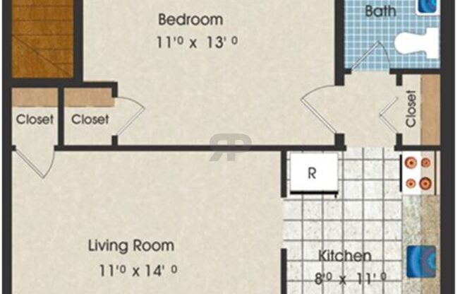 1 bed, 1 bath, 514 sqft, $2,235