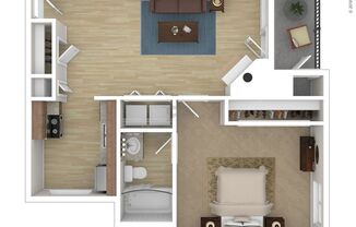 1 bed, 1 bath, 632 sqft, $1,085