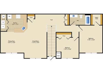 2 beds, 1 bath, 1,116 sqft, $2,515