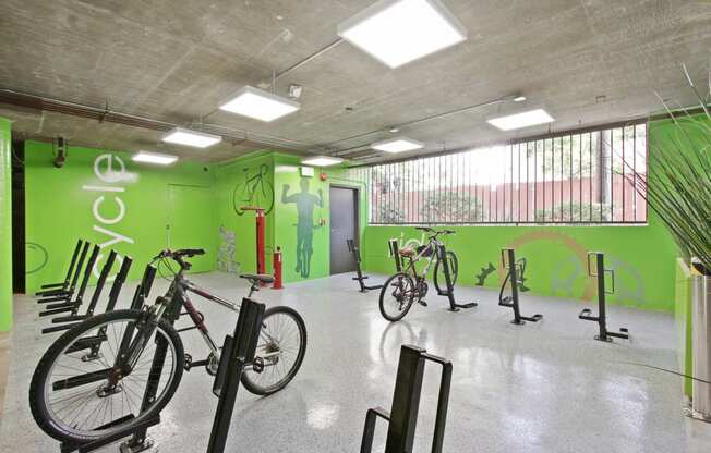 Bike Locker at Midvale Apartments, Los Angeles, 90024