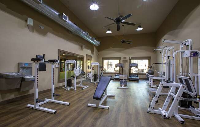 Fitness center at Tierra Pointe Apartments in Albuquerque NM October 2020 (3)