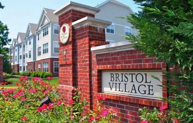 Bristol Village Apartments Entry Signage